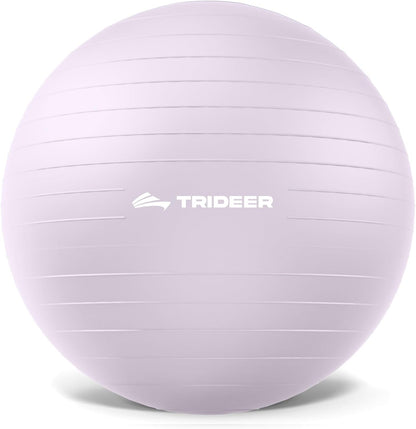 Trideer Exercise Ball, Stability Yoga Ball for Physical Therapy, Active Sitting, Pregnancy & Birth Labor Prep, Core Strength, Balance Training, Posture Improvement and Daily Stretching, 55/65/75cm