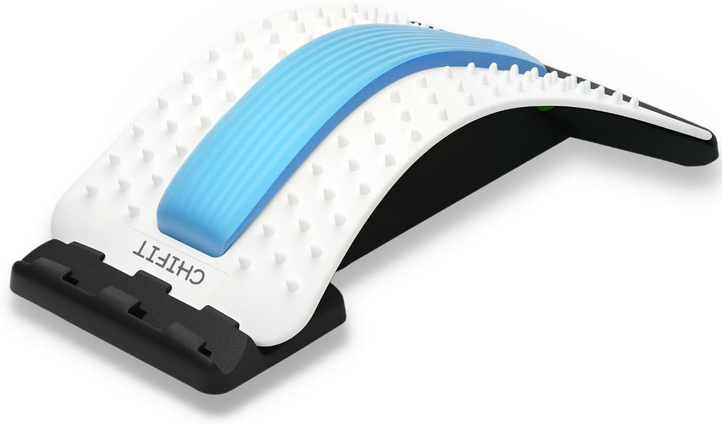 ChiFit Multi-Level Back Stretching Device - Immediate Relief for Herniated Disc, Sciatica, Scoliosis,Lower and Upper Back Stretcher Support and Pain Relief