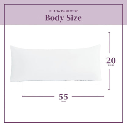CirclesHome Pillow Protectors 4 Pack Standard Zippered - 100% Cotton Breathable Pillowcases - Protects Pillows from Dirt, Dust and Debri (Standard - Set of 4 - 20x26)