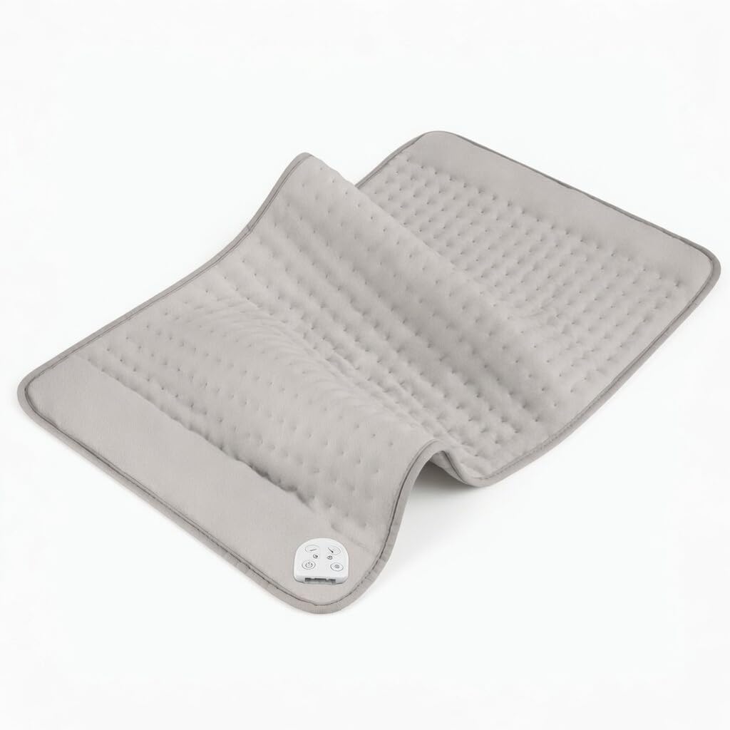 Heating Pad for Period Cramps, Heating Pad for Back/Neck/Shoulder Muscle Pain, 6 Heating & 4 Timer Setting, Auto Shut Off, Dry/Moist Heat & Machine Washable, Birthday Christma s Gifts for Women Mom