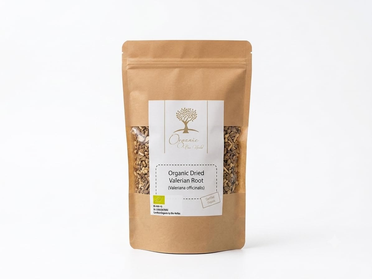 Organic Dried Valerian Root 2 oz – Valeriana Officinalis – Natural Herbal Supplement – Non-GMO, Vegan, Kosher, No Fillers, Caffeine-Free