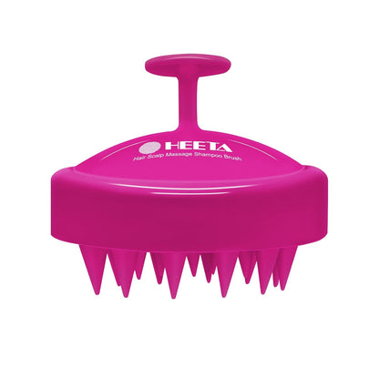 HEETA Scalp Massager Hair Growth, Soft Silicone Scalp Scrubber Shampoo Brush for Exfoliation, Dandruff Removal Head Massage Stress Relax, Wet & Dry Use for Thick Thin Curly Hair Care, Black