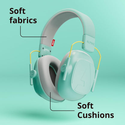 Alpine Muffy Kids - Hearing Protection - CE & ANSI Certified - Adjustable for Ages 3-16 years - Noise Cancelling Headphones - 25dB Sound Reduction Ideal for Protection and Concentration Aid – Black