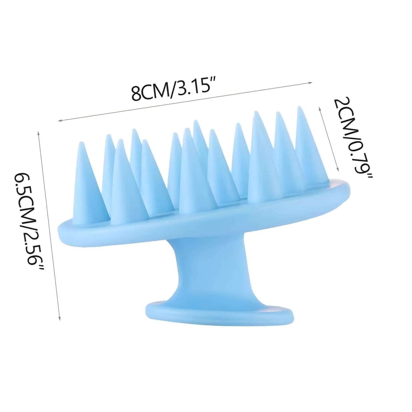 INVODA Scalp Massager Shampoo Brush Soft Silicone Bristles for Dandruff Removal & Hair Growth, Waterproof Wet/Dry Use, Men, Women & Pets
