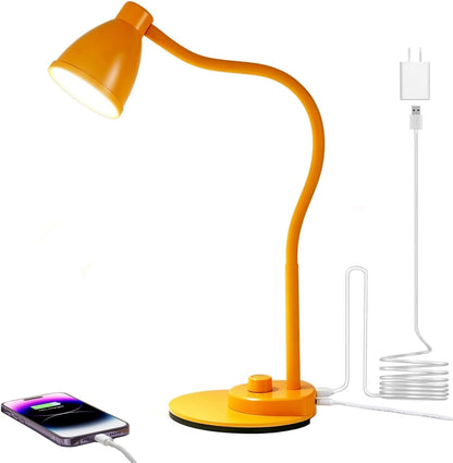 BOHON LED Desk Lamp with USB Charging Port 3 Color Modes Dimmable, Black