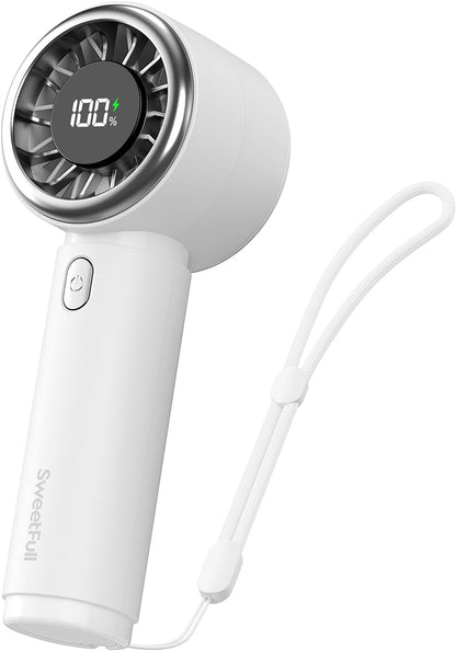 SWEETFULL Portable Handheld Fan, Mini Rechargeable Personal Hand Fan