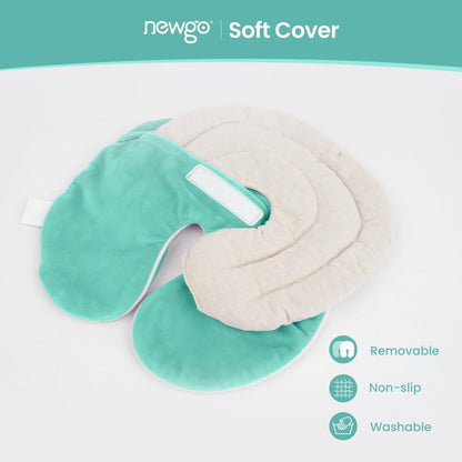 NEWGO Face Heating Pad Sinus Relief Mask, Moist Heat Face Mask Microwavable, Warm Compress for Sinus Pressure Relief, Migraine, Tension Headache Relief - Purple