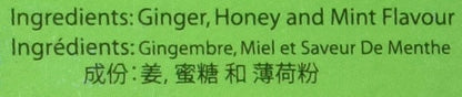 Honsei Instant MINT Ginger Honey Tea (20 Sachets) 15 G/0.525oz - Product of Singapore