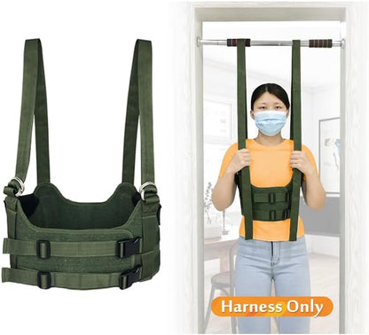 Back Stretcher Lumbar Traction Device Spinal Decompression Machine Lumbar Belt for Lower Back Pain Relief Sciatica Herniated Disc Back Alignment Device Hang Upside Down Stretch Back Harness (S 34~38)