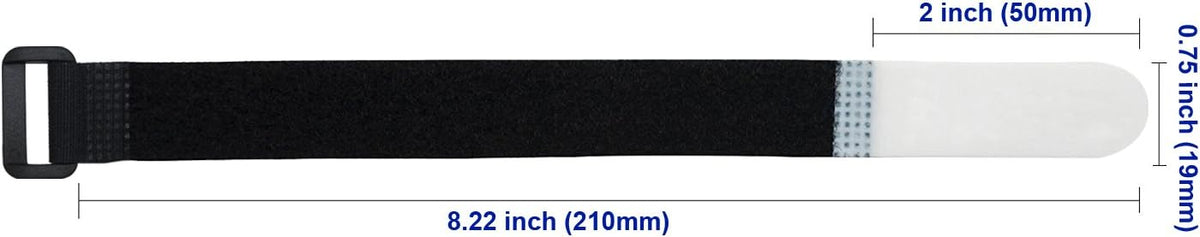 Mr-Label Unique Writable Cable Ties - Reusable Fastening Cable Straps - Identify Quickly Cable Labels - for Cord Management (Fastener)