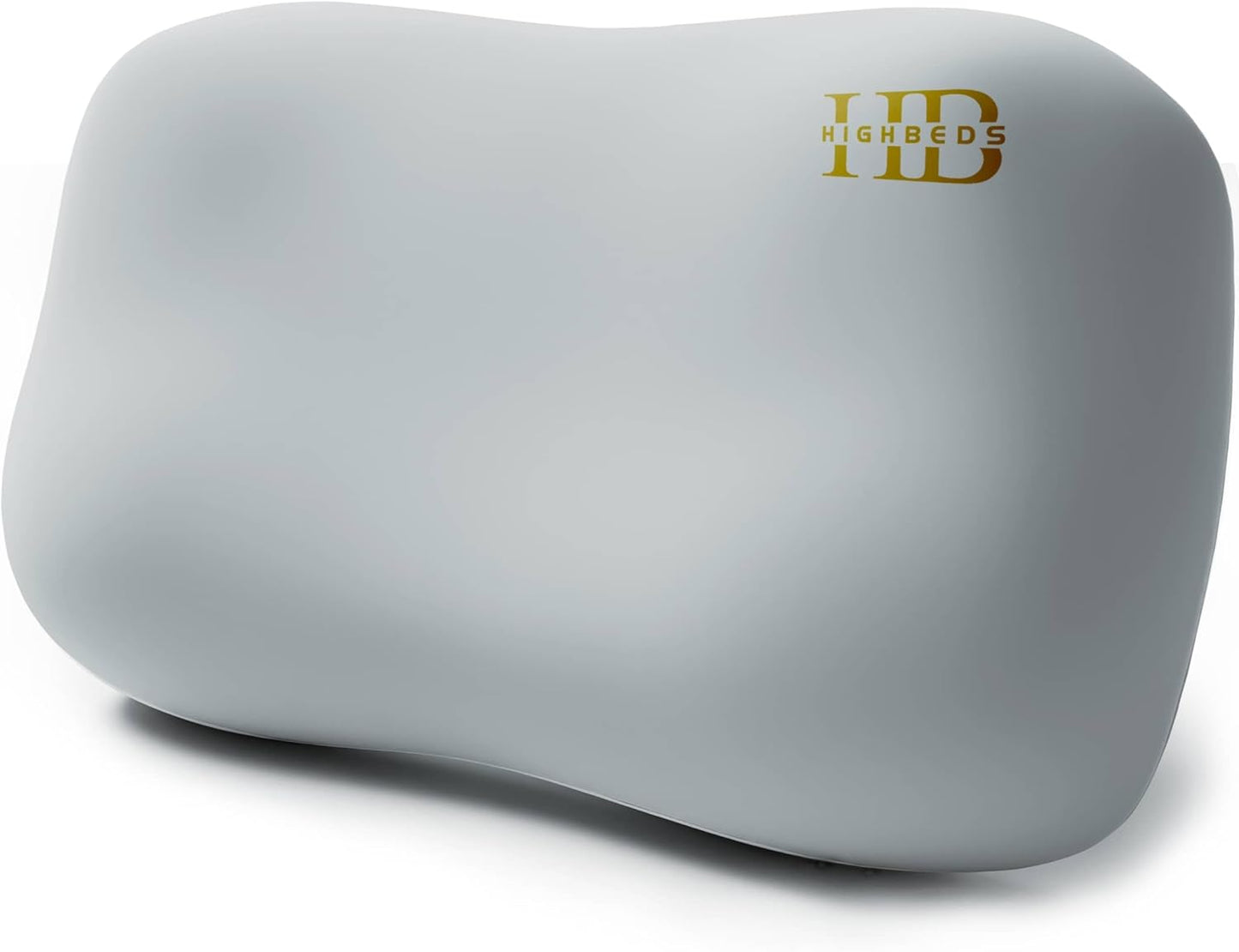 HighBeds Cervical Neck Pillow - Side Sleeper Pillow for Neck Pain Relief, Soft Ergonomic Memory Foam Pillows Ice Silk Zipperless Pillowcase, Eco-Friendly and Durable Material (White)