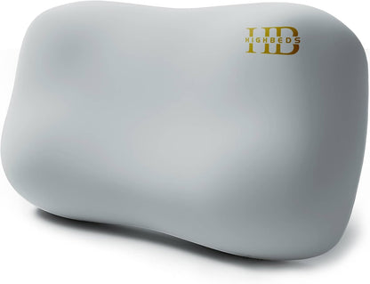 HighBeds Cervical Neck Pillow - Side Sleeper Pillow for Neck Pain Relief, Soft Ergonomic Memory Foam Pillows Ice Silk Zipperless Pillowcase, Eco-Friendly and Durable Material (White)