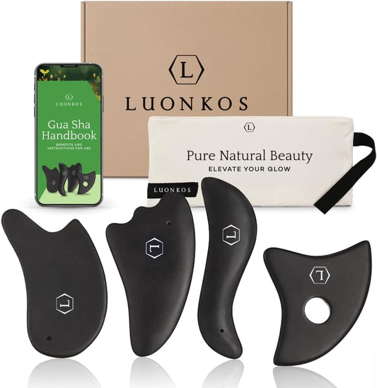 Bian Stone Guasha Tool for Face and Body Sculpting - Gua Sha Facial Tools
