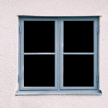 KESPEN Total Blackout Window Film Privacy Static Cling 100% Light Blocking Room Darkening Window Cover Heat Control Anti-UV Glass Sticker Window Tint for Home with Grid Line, 17.5 Inch X 6.5 Feet