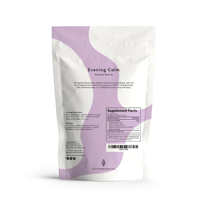 Organic Lavender Tea Loose Leaf Tea Bags – Sleep Tea, Passion Flower Tea, Calming Tea, Nighttime Tea, Relaxing Tea, Tulsi, Stress Tea, Caffeine Free AIP Bedtime Herbal Blend
