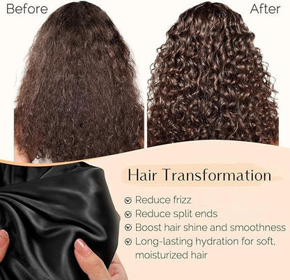 YANIBEST Silk Bonnet Satin Bonnet for Sleeping Women Men, Adjustable Double Layer Hair Bonnet for Curly Braids Reduce Frizz