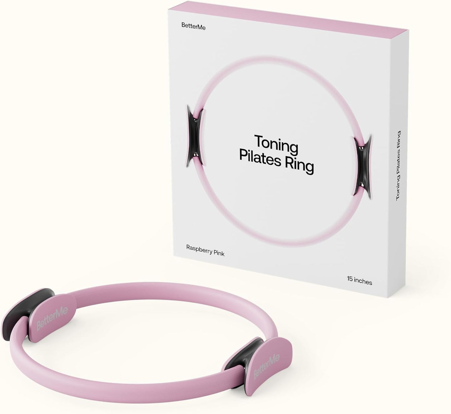 BetterMe Toning Pilates Ring – Magic Circle Pilates Ring for Strength & Flexibility – 15 Inch Fitness Ring for Home Pilates & Yoga Workouts