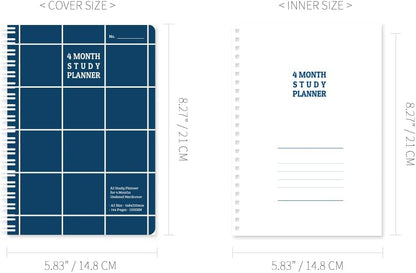 Monolike Basic B5 Monthly + Weekly Planner pad, A SET - Academic Planner, Weekly & Monthly Planner, To-do list, Note pad, Scheduler