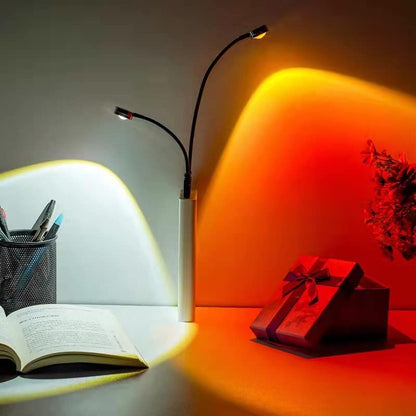 EIUY Sunset Lamp, Projector Sunset Light LED Projection Night Light 360 Degree Rotation Romantic Rainbow Light USB Charging for