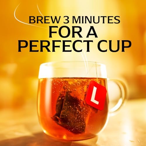Lipton English Breakfast Black Tea Bags, Caffeinated Classic Tea, Rich, Aromatic Flavor, 20 Total Bags