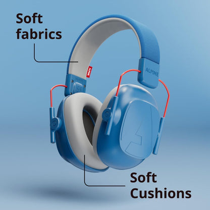 Alpine Muffy Kids - Hearing Protection - CE & ANSI Certified - Adjustable for Ages 3-16 years - Noise Cancelling Headphones - 25dB Sound Reduction Ideal for Protection and Concentration Aid – Black