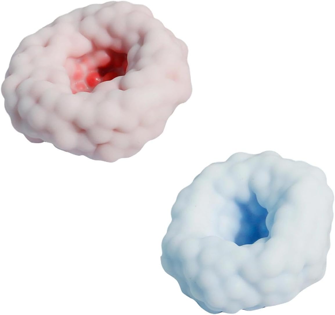 Stress Ball Stress Relief Toys Decompress Venting Vacuum Compression Ball Soft Stretchy Slow Rise for Office Home Daily Relax