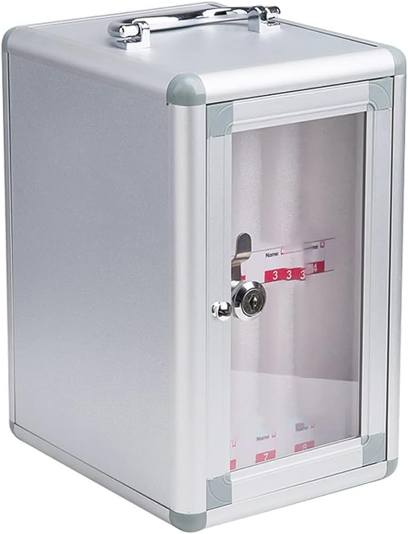 Wall-Mounted Aluminum Alloy Mobile Phone Charging Station & Storage Cabinet Numbered Lockable Cell Phone Storage Box Secure for Schools Offices Events,One Colour,60-One Colour-12