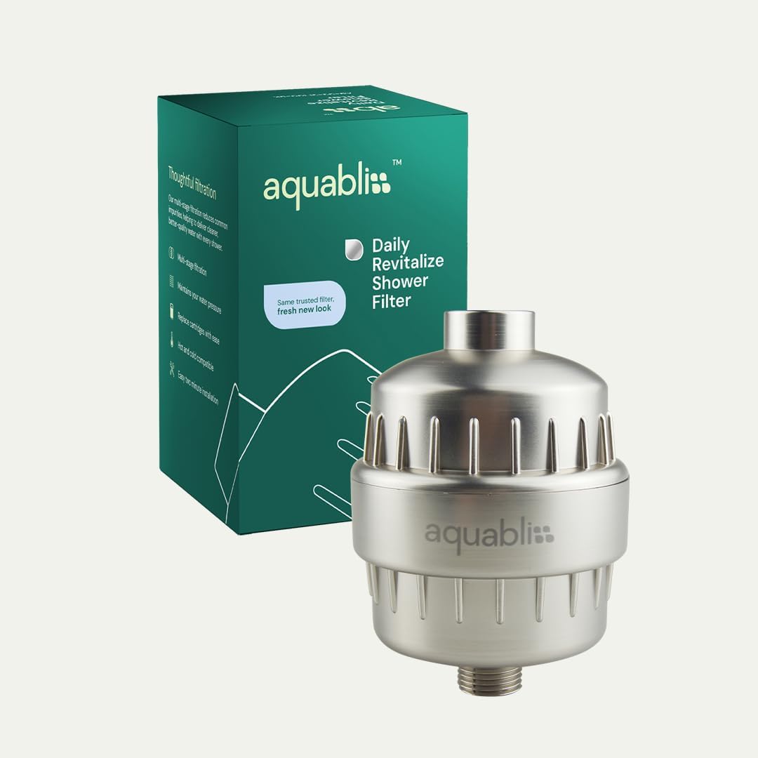 Aquabliss High Output Revitalizing Shower Filter - Reduces Dry Itchy Skin, Dandruff, Eczema, and Dramatically Improves The Condition of Your Skin, Hair and Nails - Chrome (SF100)