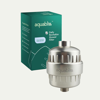 Aquabliss High Output Revitalizing Shower Filter - Reduces Dry Itchy Skin, Dandruff, Eczema, and Dramatically Improves The Condition of Your Skin, Hair and Nails - Chrome (SF100)