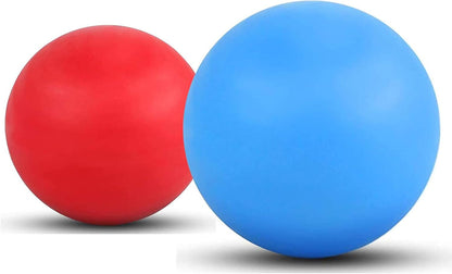 WOVTE Massage Lacrosse Ball for Sore Muscles, Shoulders, Neck, Back, Foot, Body, Deep Tissue, Trigger Point, Muscle Knots, Yoga and Myofascial Release (Blue)