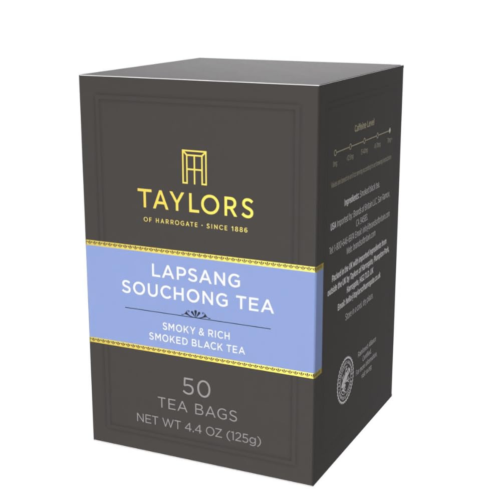 Taylors of Harrogate Lapsang Souchong Black Tea Bags, 50ct (Pack of 6)