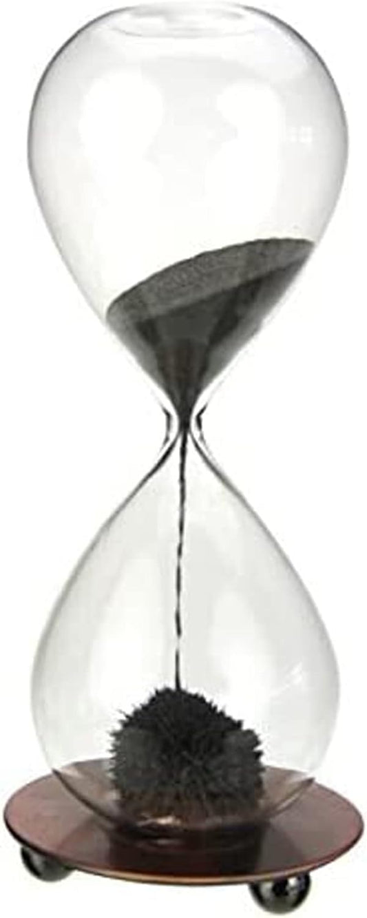 Magnetic Hourglass Decorative Sand Timer for Desk Decoration | Iron base with magnet