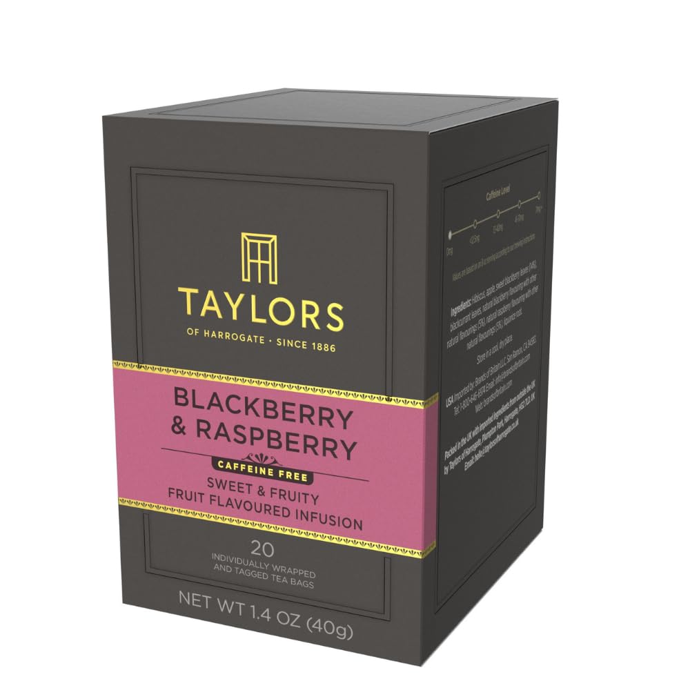 Taylors of Harrogate Blackberry & Raspberry Tea Bags, 20ct (Pack of 1)
