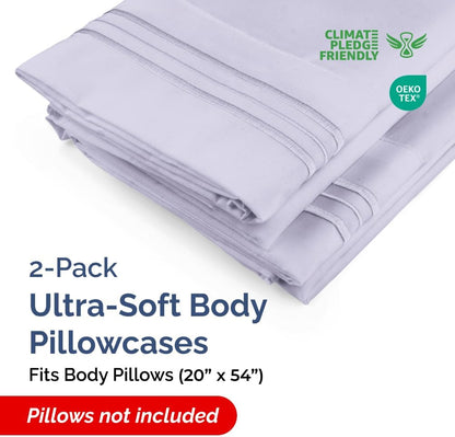 Standard Pillow Cases Set of 10 - Ultra Soft Hotel Quality Pillowcase Covers - Comfy, Cozy & Wrinkle Free - Shrink, Stain and Fade Resistant - Machine Washable Pillow Protectors - 10 Pcs Set - White - Colors B