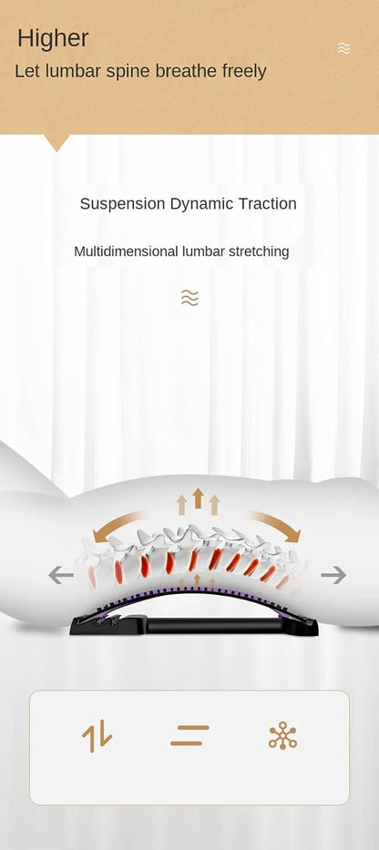 Lumbar Soothing Device, Lumbar Stretching Massager, Yoga Spine Correction, Hump Back Exercise and Stretching Equipment