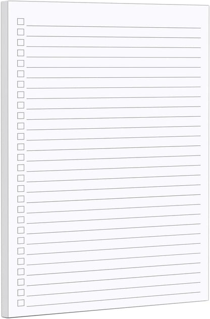 321Done Checklist Notepad, 5.5x8.5 Inches, 50 Sheets, To Do List
