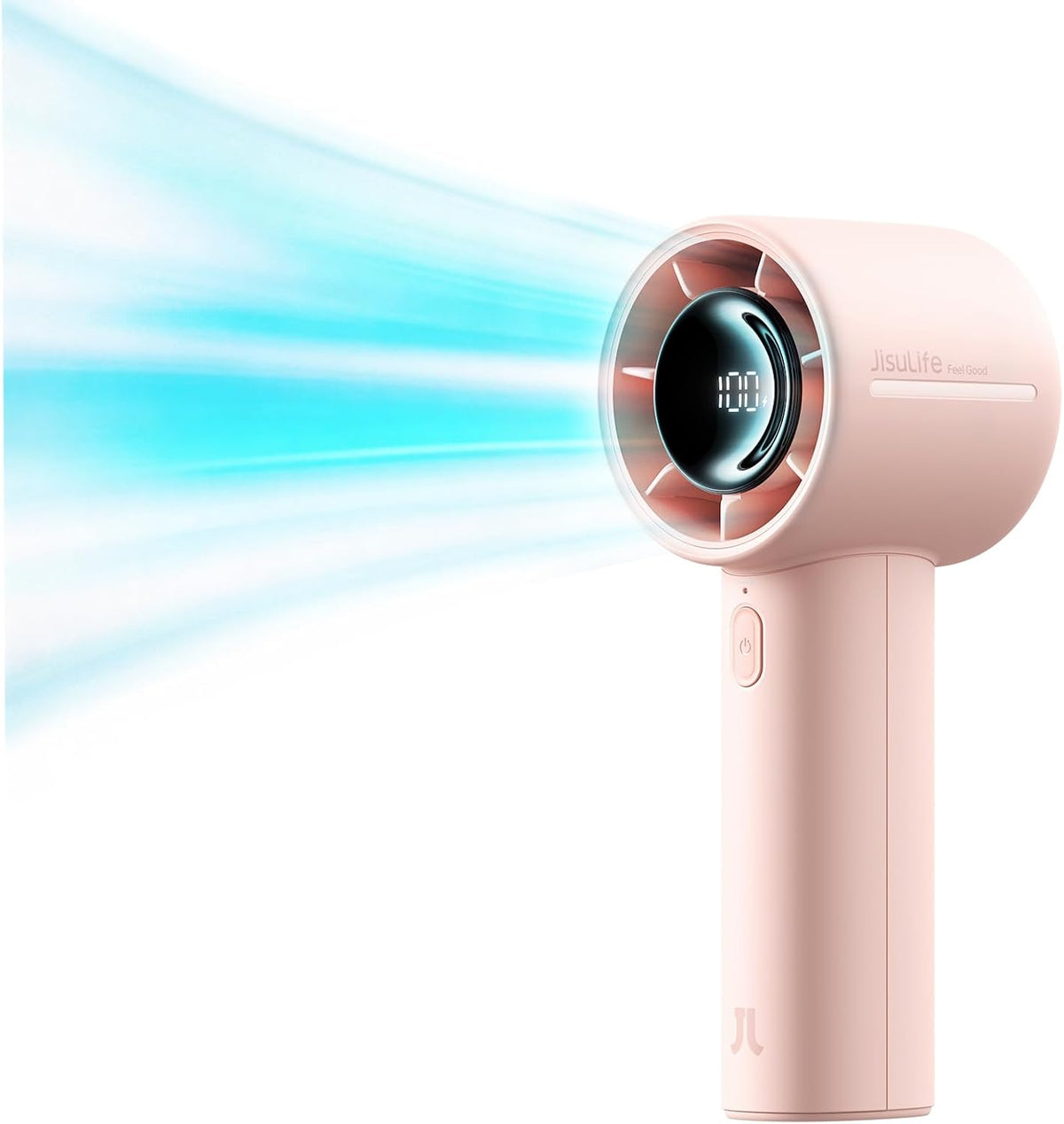 JISULIFE Handheld Turbo Fan Life10S, 28H Max Runtime, Strong Wind, Gray