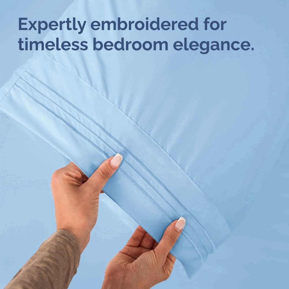 Standard Pillow Cases Set of 10 - Ultra Soft Hotel Quality Pillowcase Covers - Comfy, Cozy & Wrinkle Free - Shrink, Stain and Fade Resistant - Machine Washable Pillow Protectors - 10 Pcs Set - White - Colors A