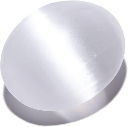 KALIFANO Palm Stone with Healing & Calming Effects - AAA+ Grade High Energy Worry Stone with Information Card - Reiki Crystal Used for Courage (Family Owned and Operated)