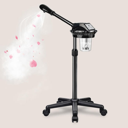 Professional Facial Steamer for Deep Cleansing and Hydration, Ozone Spa Face Steamer on Wheels, Adjustable Height and Angle,Estheticians Steamer More Steam,Suitable for Beauty, Spa and Home Use