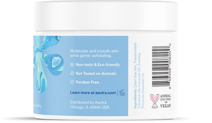ASUTRA Dead Sea Salt Essential Oil Body Scrub Exfoliator (16 Ounce)