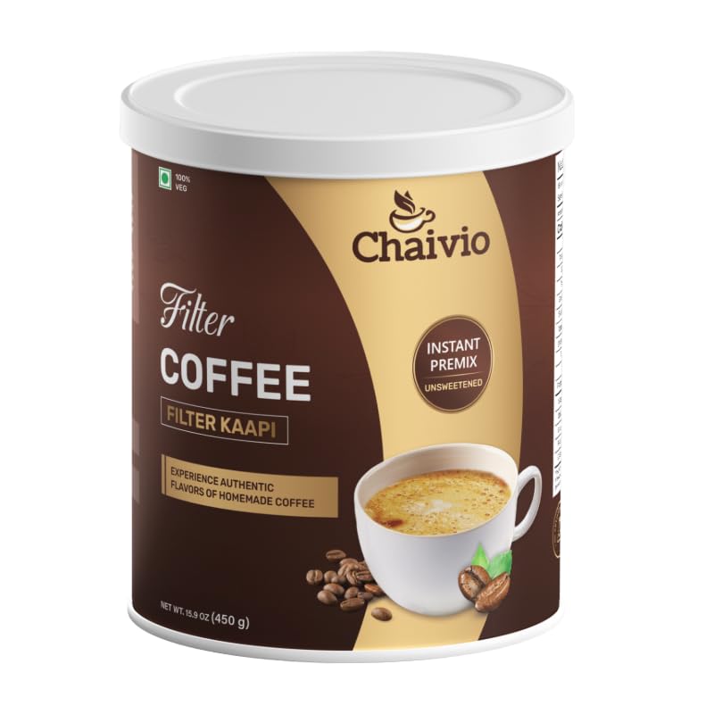 Chaivio Masala Chai Tea Latte, Unsweetened Instant Powder, Authentic Chai-with Natural Ingredients, No Preservatives, Tea Powder, Quick and Healthy Chai(1 lb)