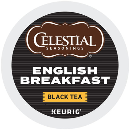 Celestial Seasonings® Single-Serve K-Cup® Pods, English Breakfast Tea, Box Of 24