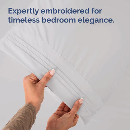 Standard Pillow Cases Set of 10 - Ultra Soft Hotel Quality Pillowcase Covers - Comfy, Cozy & Wrinkle Free - Shrink, Stain and Fade Resistant - Machine Washable Pillow Protectors - 10 Pcs Set - White - Colors B