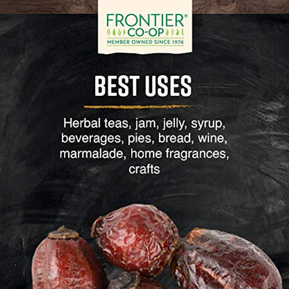Frontier Co-op Organic Seedless Rosehips, 8.29 oz | Dried Rose Hips for Rosehip Tea Organic, Powder, Oil and More | 8.29 Ounces (235 Grams)