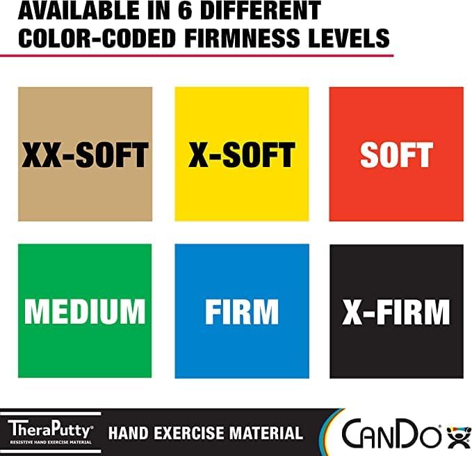 CanDo TheraPutty Standard Hand Exercise Putty for Rehabilitation, Exercises, Hand Therapy, Occupational Therapy, Hand Strengthening, Improve Motor Skills, Stress Relief