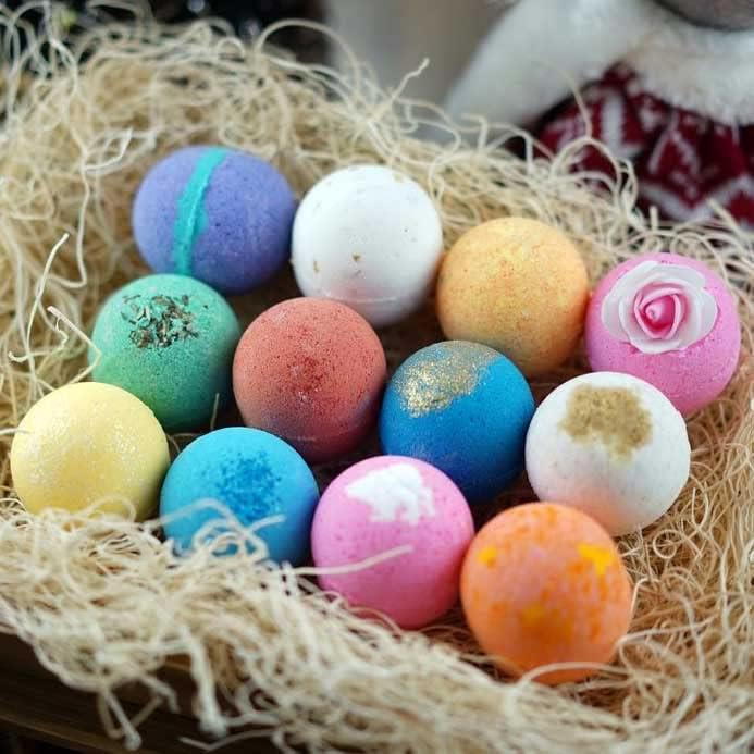 LifeAround2Angels Bath Bombs Gift Set 12 USA made Fizzies, Shea & Coco Butter Dry Skin Moisturize, Perfect for Bubble Spa Bath. Handmade Birthday Mothers day Gifts idea For Her/Him, wife, girlfriend