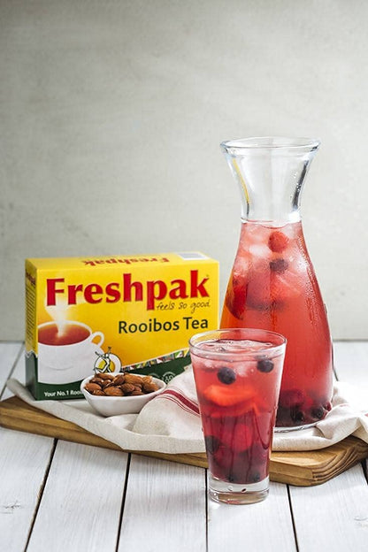 Freshpak Pure Rooibos Tea 80 Tagless Bags, Pure Premium Rooibos and No Rooibos Infusion, New Packaging (2 X Pack)