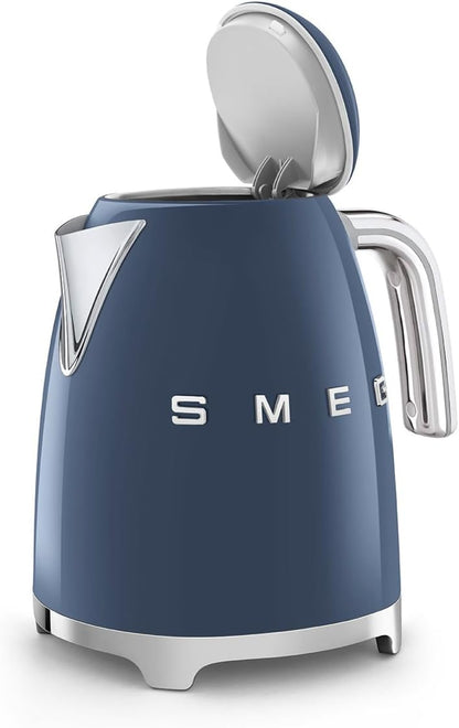 SMEG KLF03 Electric Kettle 1.7L (7 Cup), Retro Hot Water Boiler for Tea & Coffee, Fast Boiling, Auto Shut-Off, Soft Open Lid, 360° Swivel Base Countertop Kettle – Matte Champagne