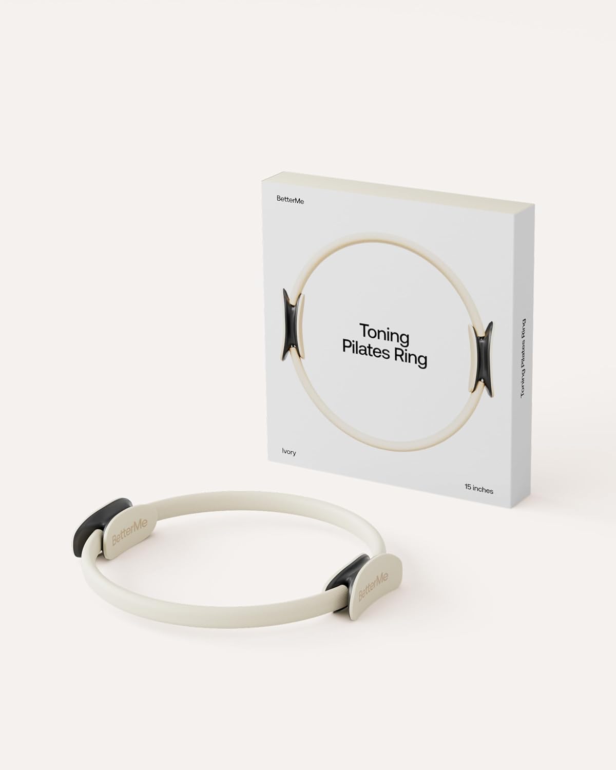 BetterMe Toning Pilates Ring – Magic Circle Pilates Ring for Strength & Flexibility – 15 Inch Fitness Ring for Home Pilates & Yoga Workouts